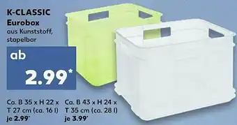 Kaufland K-classic Eurobox Angebot