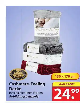 Famila Nord Ost Gözze cashmere-feeling decke Angebot