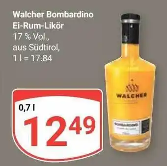 Globus Walcher bombardino ei-rum-likör Angebot