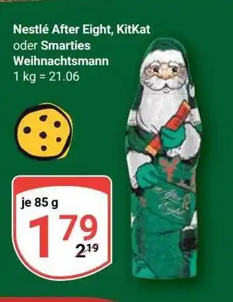 Globus Nestlé after eight, kitkat oder smarties weihnachtsmann Angebot