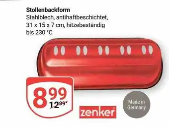 Globus Stollenbackform zenker Angebot