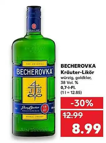 Kaufland Becherovka Kräuter-likör Angebot