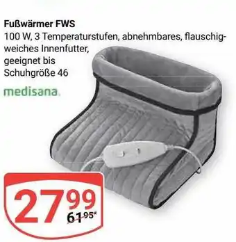 Globus Medisana fußwärmer fws Angebot