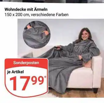 Globus Wohndecke mit ärmeln Angebot