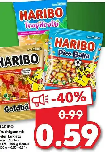 Kaufland Haribo Fruchtgummis Oder Lakritz Angebot