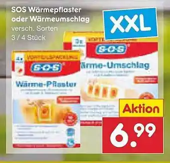 Netto Marken-Discount Sos wärmepflaster oder wärmeumschlag Angebot