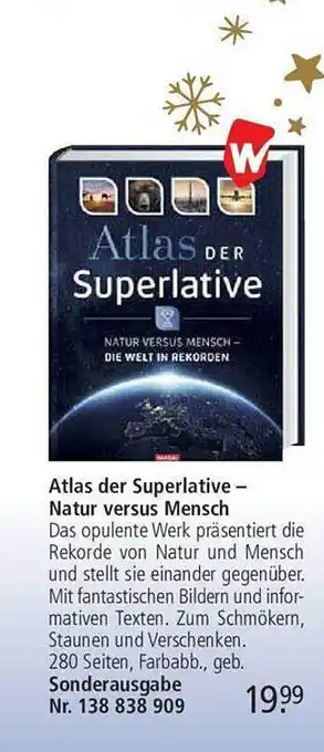 Weltbild Atlas der superlative - natur versus mensch Angebot