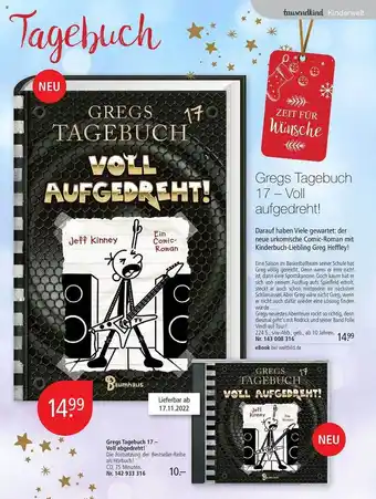 Weltbild Gregs tagebuch 17 - voll abgedreht! Angebot