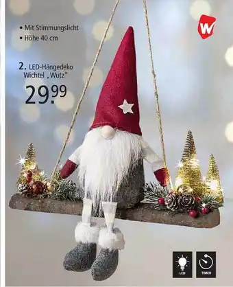 Weltbild Led-hängedeko wichtel „wutz“ Angebot