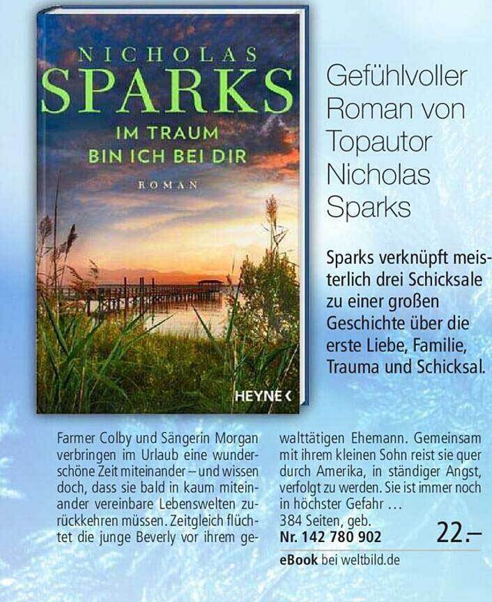 Nicholas sparks im traum bin ich bei dir Angebot bei Weltbild Nicholas sparks im traum bin ich bei dir Angebot bei Weltbild