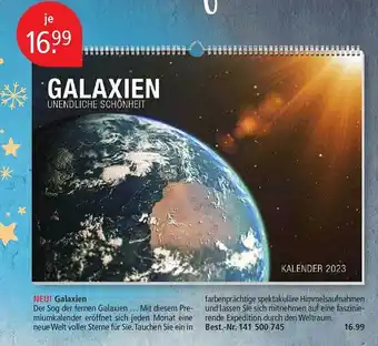 Weltbild Galaxien unendliche schönheit Angebot