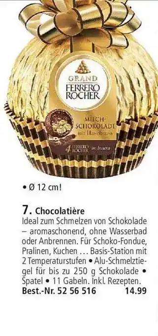 Weltbild Grand ferrero rocher chocolatière Angebot