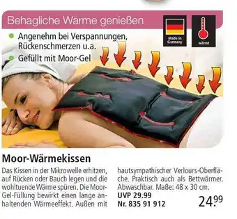 Weltbild Moor-wärmekissen Angebot