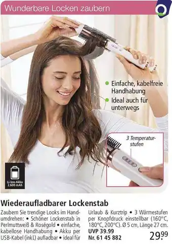 Weltbild Wiederaufladbarer lockenstab Angebot