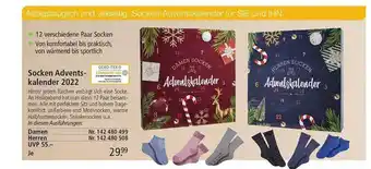 Weltbild Socken adventskalender 2022 Angebot