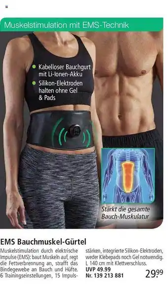 Weltbild Ems bauchmuskel-gürtel Angebot