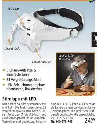 Weltbild Stirnlupe mit led Angebot