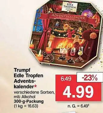 Famila Nord West Trumpf edle tropfen adventskalender Angebot