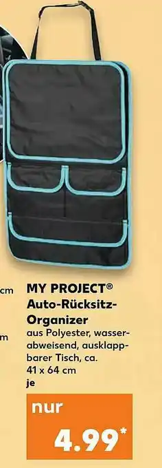 Kaufland My Project Auto-rücksitz-organizer Angebot