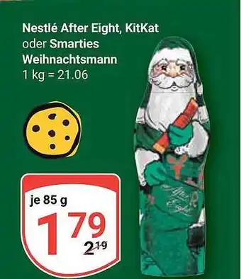 Globus Nestlé after eight, kitkat oder smarties weihnachtsmann Angebot