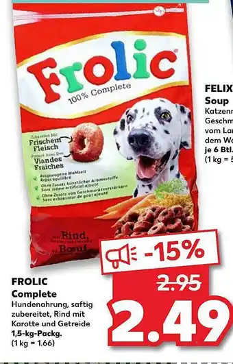 Kaufland Frolic Complete Hundenahrung Angebot