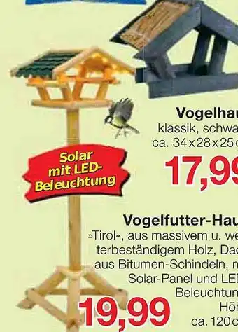 Jawoll Vogelhaus oder vogelfutter-haus „tirol“ Angebot