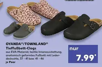 Kaufland Oyanda Oder Townland Tieffußbett-clogs Angebot