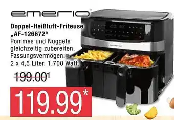 Marktkauf Emeno doppel-heißluft-friteuse „af-126672“ Angebot