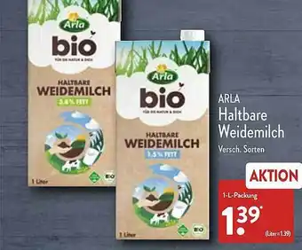 Aldi Nord Arla haltbare weidemilch Angebot