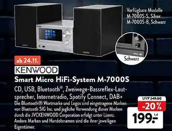 Aldi Nord Kenwood smart micro hifi-system m-7000s Angebot