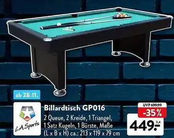 Aldi Süd Billardtisch gp016 Angebot