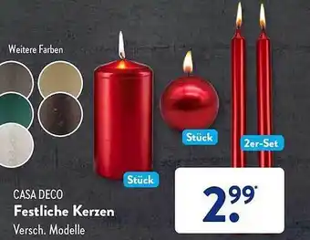 Aldi Süd Casa deco festliche kerzen Angebot