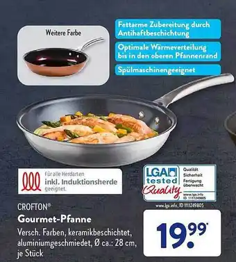 Aldi Süd Crofton gourmet-pfanne Angebot