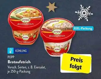 Aldi Süd Popp brotaufstrich Angebot