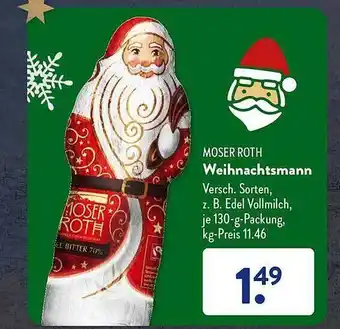 Aldi Süd Moser roth weihnachtsmann Angebot