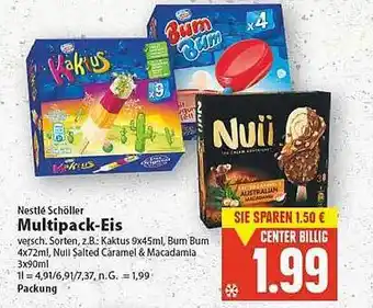 E-Center Nestlé schöller multipack-eis Angebot