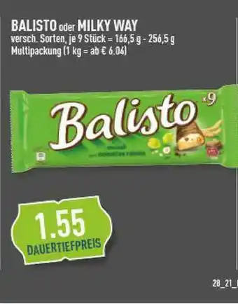 Marktkauf Balisto Oder Milky Way Angebot