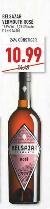 Marktkauf Belsazar Vermouth Rosé Angebot