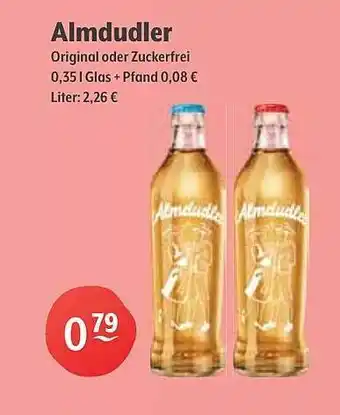 Getränke Hoffmann Almdudler original oder zuckerfrei Angebot