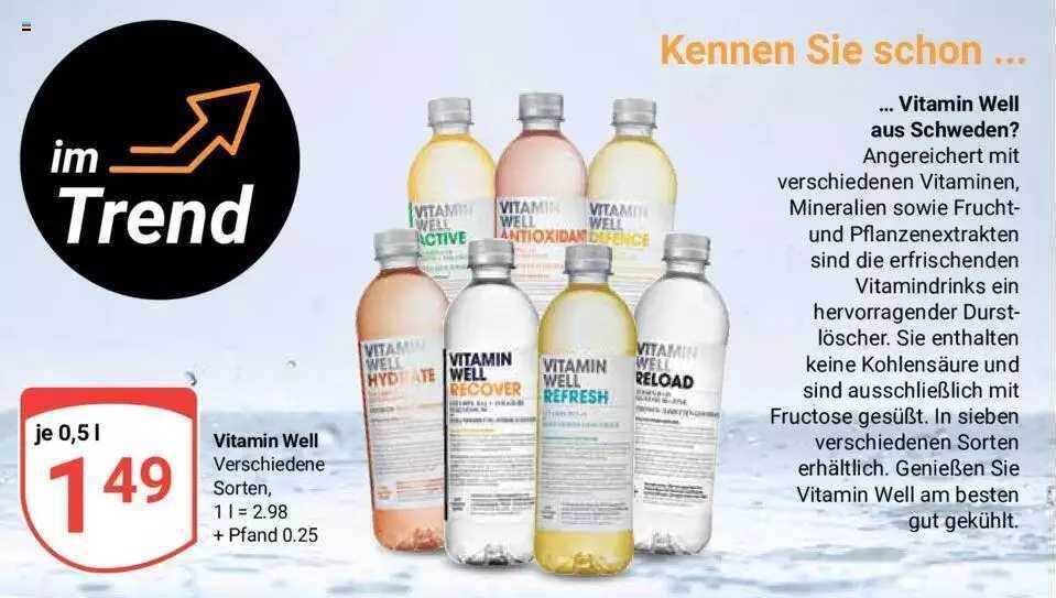 Vitamin well verschiedene sorten Angebot bei Globus