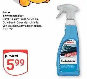 Globus Sonax scheibenenteiser Angebot