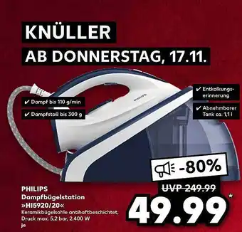 Kaufland Philips dampfbügelstation „hi5920-20“ Angebot