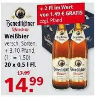 Multi Markt Benediktiner Weißbier Angebot