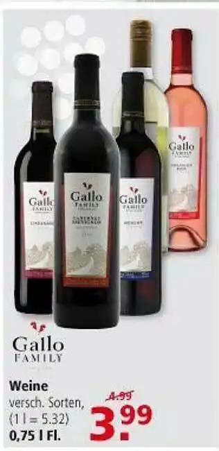 Multi Markt Gallo Family Weine Angebot