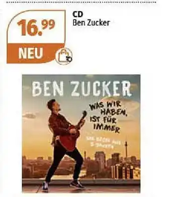 Müller Cd ben zucker Angebot