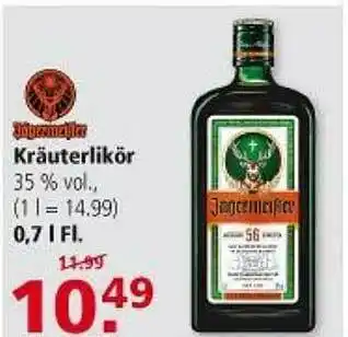 Multi Markt Jagermeister Kräuterlikör Angebot