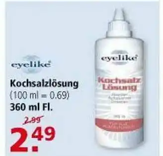 Multi Markt Eyelike Kochsalzlösung Angebot