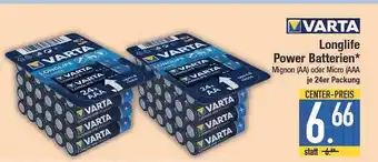 E-Center Varta longlife power batterien Angebot