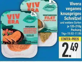 E-Center Vivera veganes knuspriges schnitzel Angebot