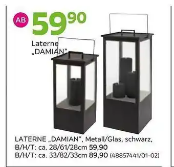 Mömax Laterne „damian“ Angebot